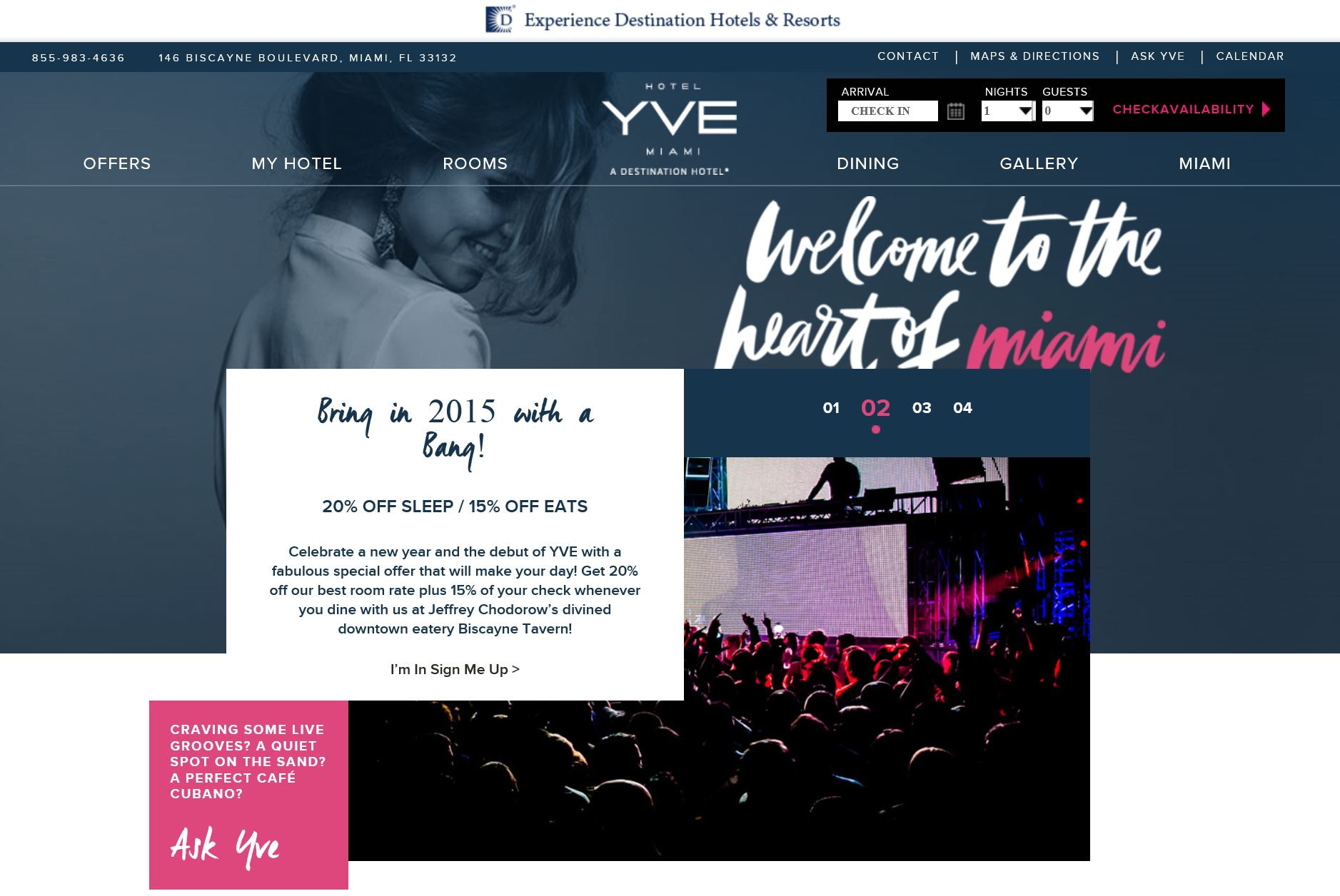 Yve Homepage